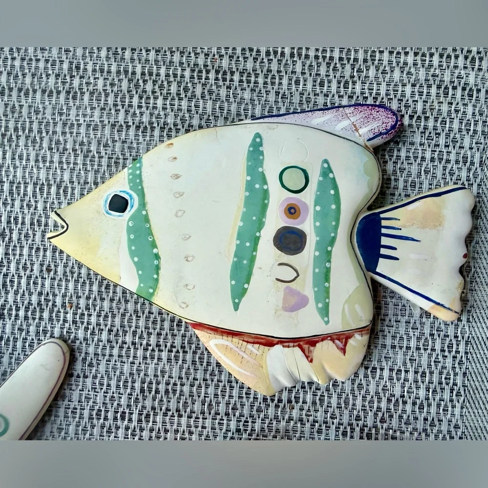 Colorful Fish and Crab Wall Decor Set
